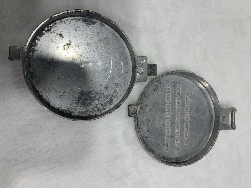 Vintage Cast Aluminum Burger Press gallery