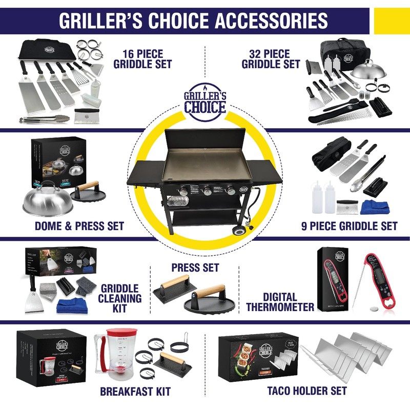 Bacon Press and Grill 2 Piece Set - Durable Cast Iron Meat Hamburger Smasher gallery