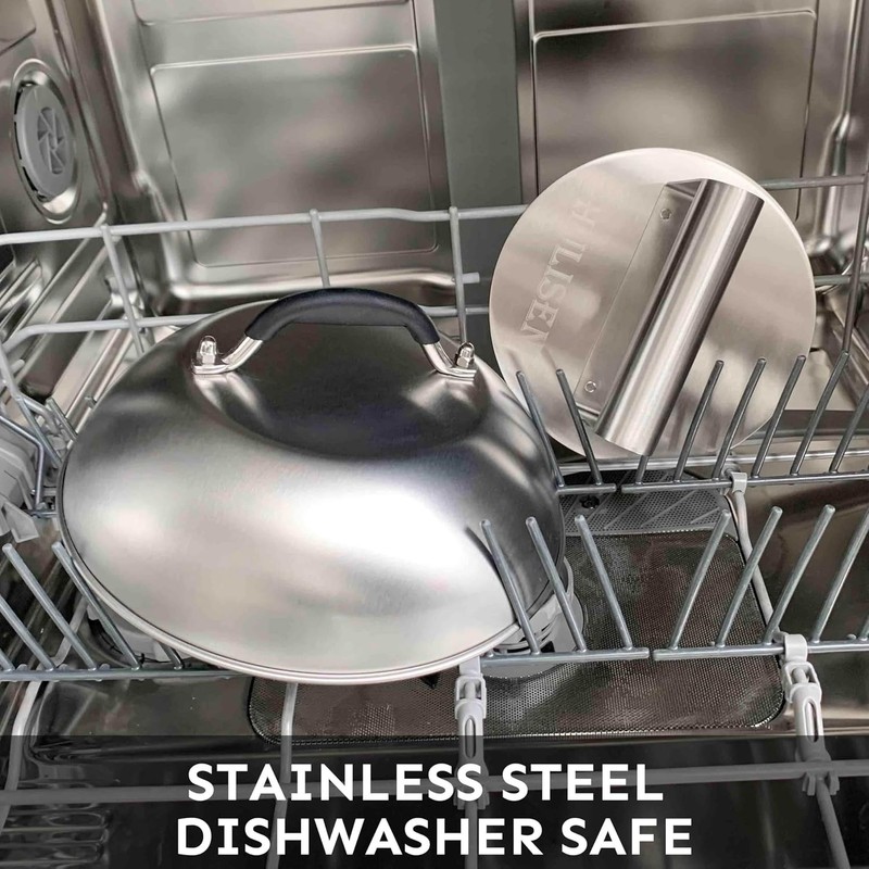 Burger Press Basting Cover Set Stainless Steel Griddle Accessories Kit gallery