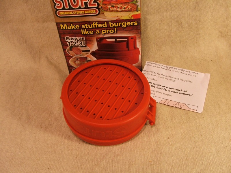 Stufz Stuffed Burger Press Hamburger Maker As Seen On TV Cooking Grilling BBQ gallery