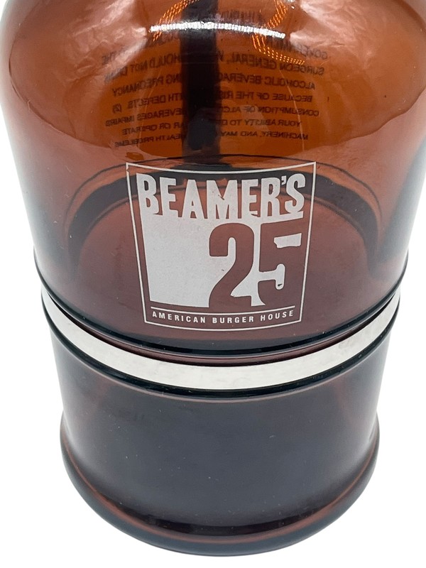 Beamer's 25 American Burger House 2L Amber Glass Growler Swing Top Metal Handle gallery