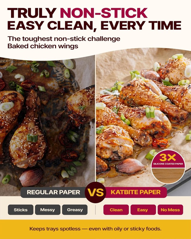 Katbite Parchment Paper Sheets 360 PCS, 12x16 Inch 360 Pcs, Brown gallery