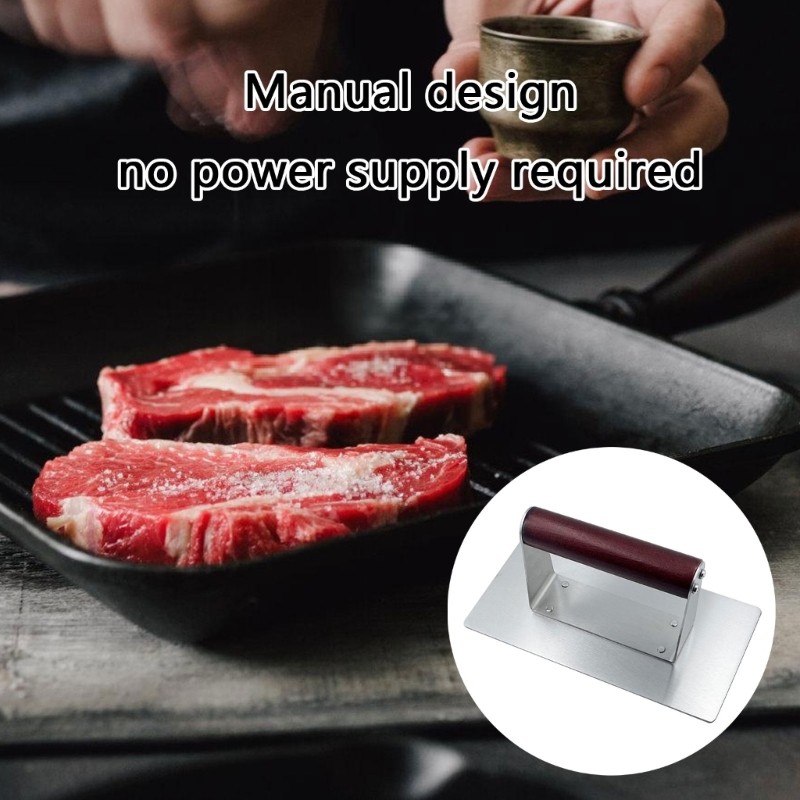 Durable Manual Pressing Tool Square Hamburger Molds For Even Thickness gallery