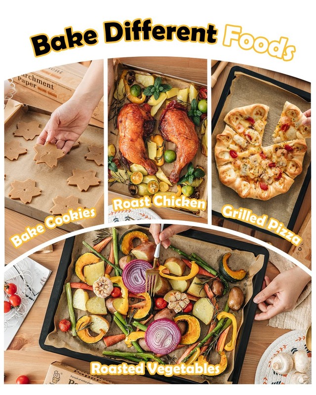 Katbite 200Pcs 18x26 inches Parchment Paper Sheets, 18"x26"-200, 18"x26"-200 gallery