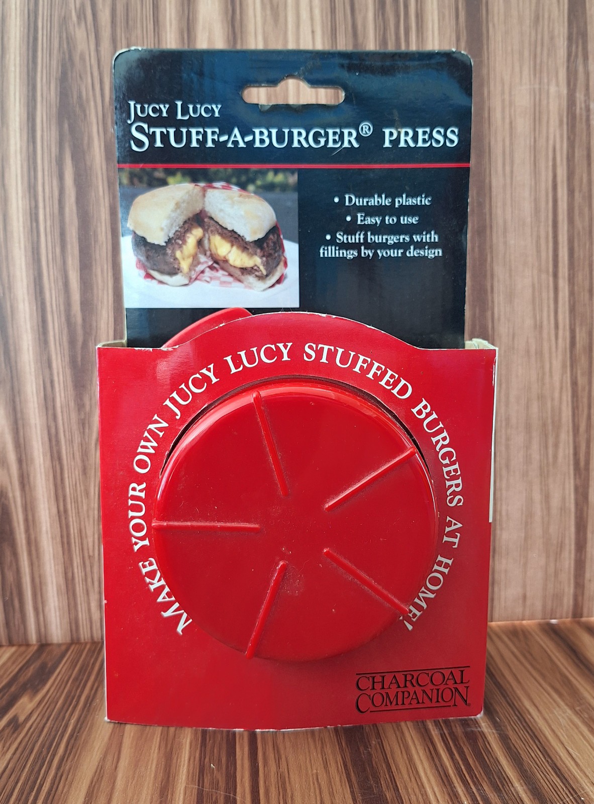 Burger Press Jucy Lucy Stuff-A-Burger Press Charcoal Companion gallery
