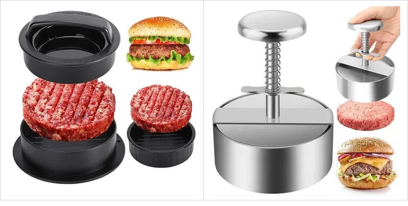 1pc Hamburger Press Stuffed Burger Press Plastic Meat Grill Party BBQ Burger gallery
