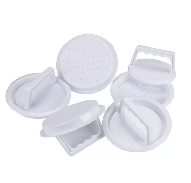 Plastic DIY Burger Press Hamburger Meat Beef Grill Cooking Maker Kitchen Mould gallery
