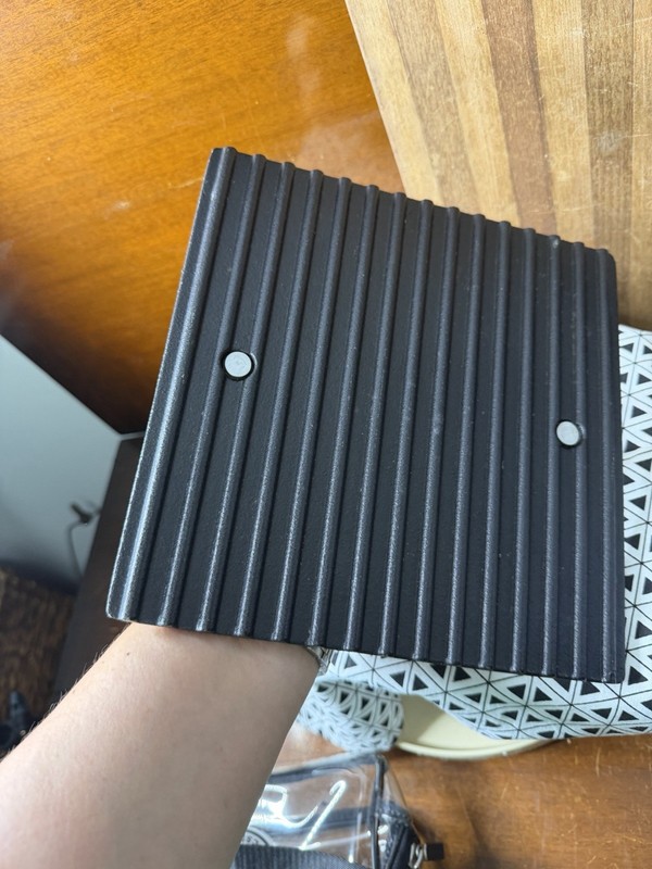 PAMPERED CHEF Cast Iron PANINI Heavy SQUARE GRILL Press BURGER Bacon 8.5" GG gallery