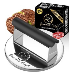 2lb Smash Burger Press Stainless Steel, Burger Smasher for Griddle Heat Resis…