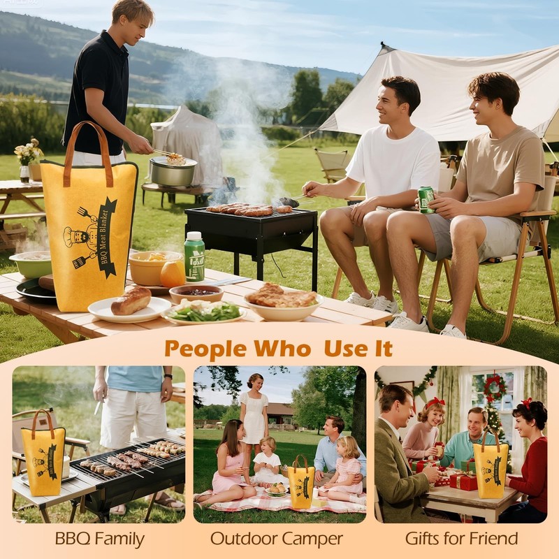 BBQ Blanket for Resting Meat Bag 21" Brisket Blanket Barbecue Tool Sets with ... gallery