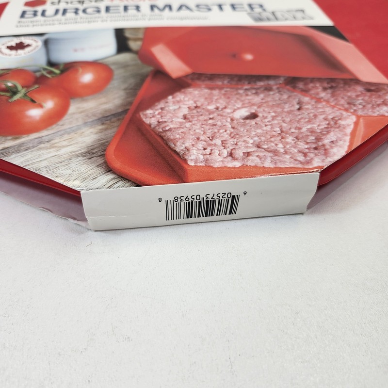 Burger Master Max Shape & Store 4 Half Pound Burgers Silicone Freezer Container gallery