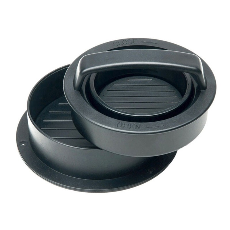 3 IN 1 Non Stick Stuffed Burger Press Hamburger Patty Molds Maker Sliders + Mat gallery