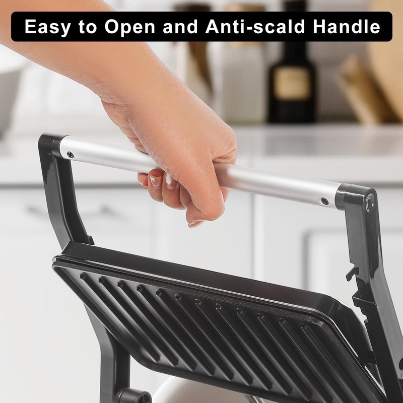 UVFAST Small Panini Press Grill Sandwich Maker, Electric 3 in 1 Panini Sandwi... gallery
