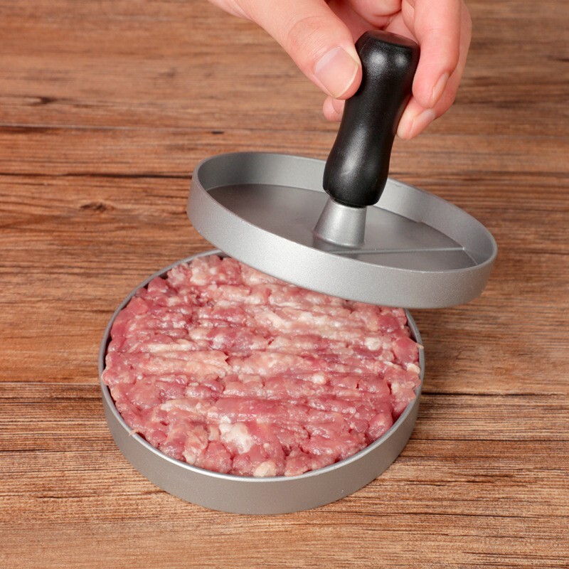 Aluminum Hamburger Press Stuffed Meat Grill Burger Patty Maker Tool Beef Patty gallery