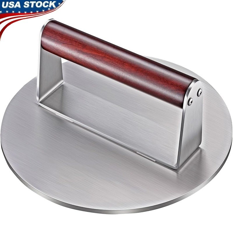 Heavy Duty 2.5 lb Stainless Steel Burger Press Non-Stick Grill Cooking Tool New gallery
