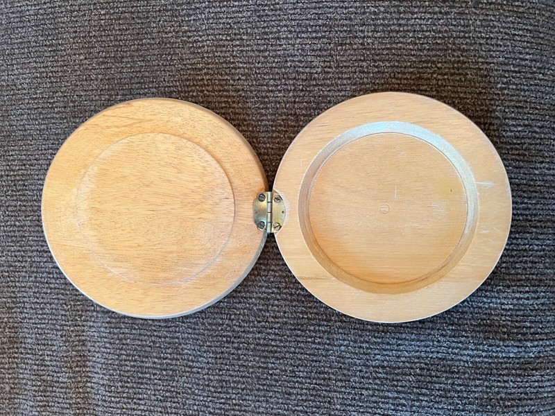Vintage Wood Hamburger Press Folk Art Couple Wall Hanging Kitchen Country Decor gallery