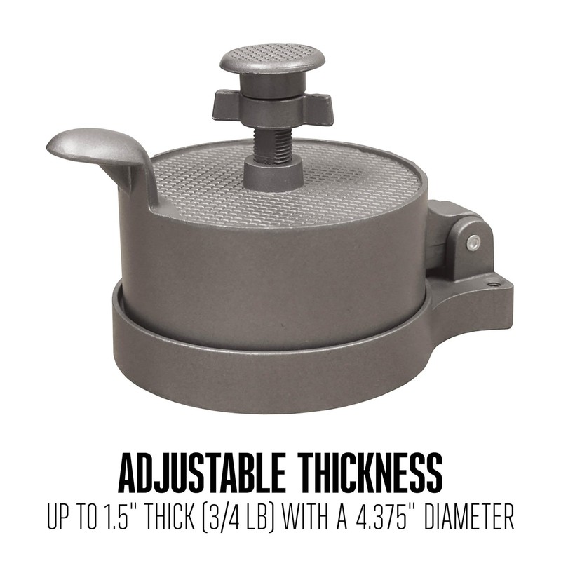 Weston Burger Press, Makes 4 1/2" Single, Non-stick Heavy-Duty Cast Aluminum gallery