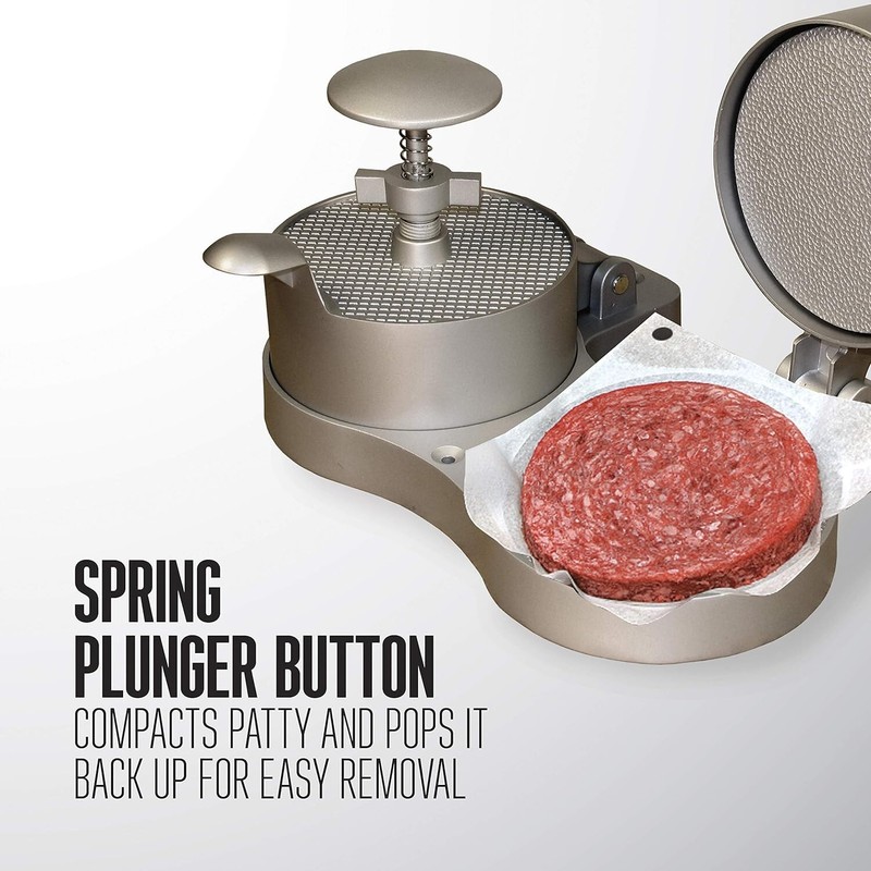 Nonstick Burger Press - Makes Perfect Patties for Hamburger, Crab Cakes & Sau... gallery