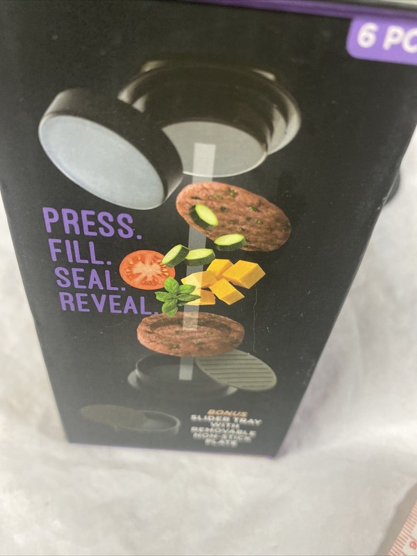 NEW Patty Buddy Deluxe Stuffed Burger Press Hamburger & Slider Mold Maker gallery