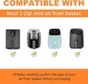 Silicone Air Fryer Liners Reusable for 1-2qt Fryers, mini, Red&Blue&Grey gallery