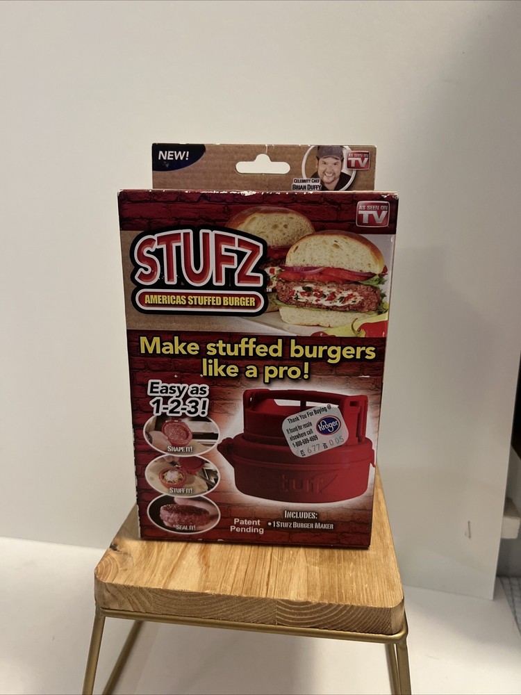 Stufz Stuffed Burger Press - Hamburger Patty Maker - As Seen On TV
