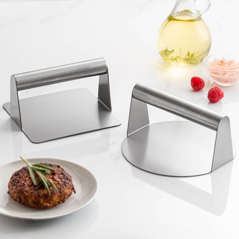 2 Pcs Kitchen Burger Patty Maker Adjustable Diameter Press Gadget gallery