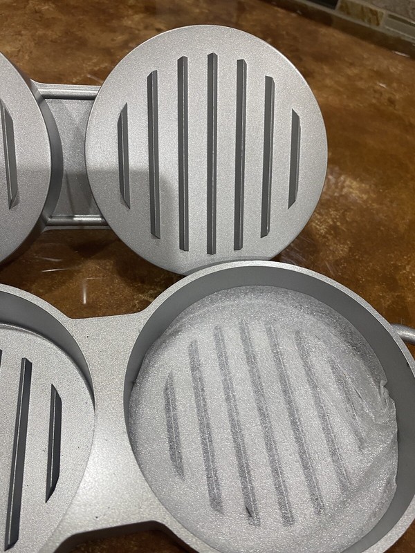 Brand New Crate And Barrel Burger Press - With Stickers And Never Used! gallery