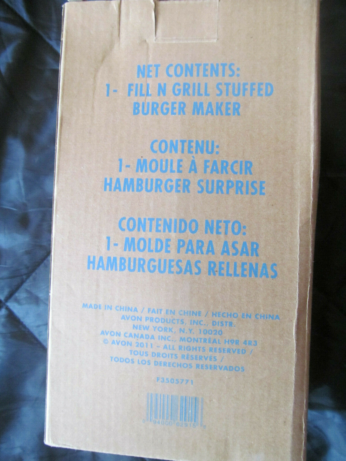 Stuffed Burger Maker * Box N' Grill Stuffed Burger Maker Kit *NIB gallery