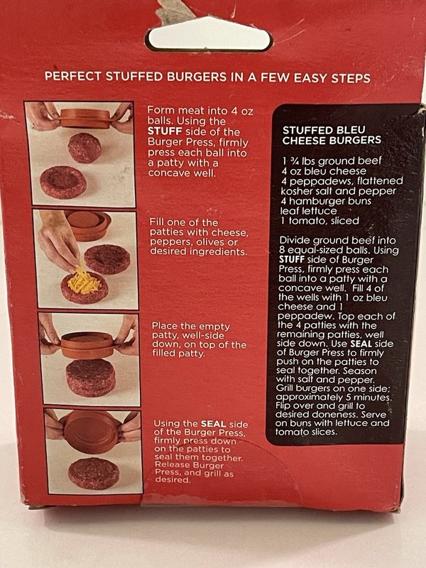 Nordic Ware 3 In 1 Stuffed Burger Maker And Patty Press Made in USA gallery