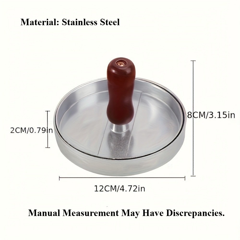 Solid Ergonomic Smooth Food-Grade Handy Versatile Modern Burger Patty Press Tool gallery