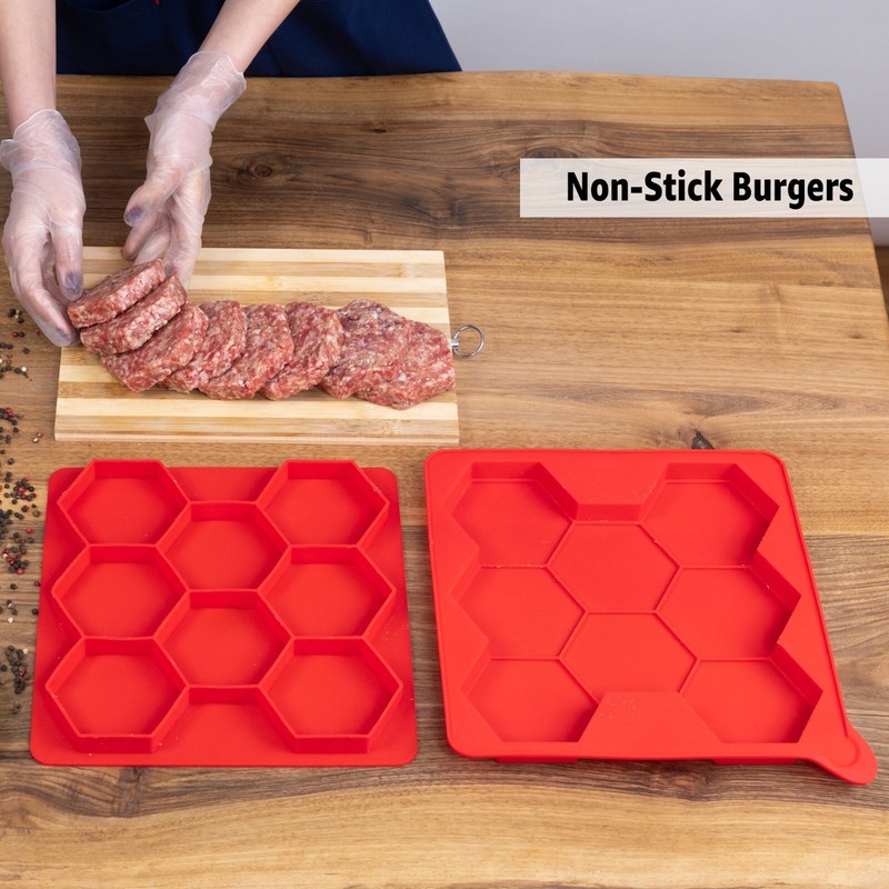 Burger Master Innovative 8-in-1 Burger Press & Freezer Container gallery