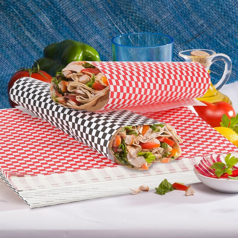 Tanlade 1000 Pcs Deli about 12 x 12 inches, black and white, red white gallery