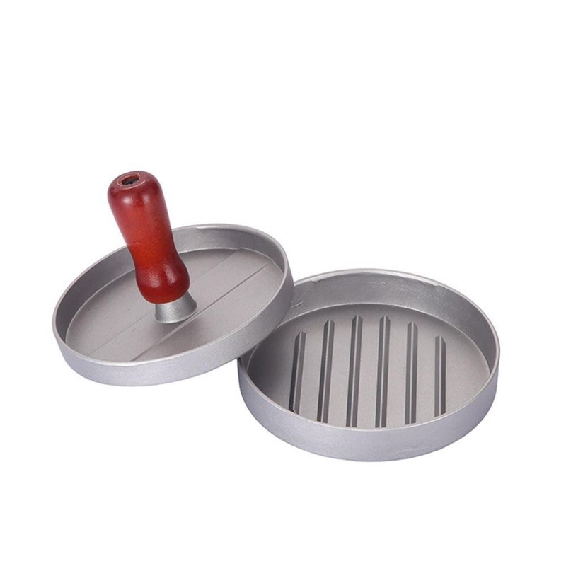 Hamburger Patty Press Aluminum Burger Maker Round Meat Patty Mold Kitchen Tool gallery