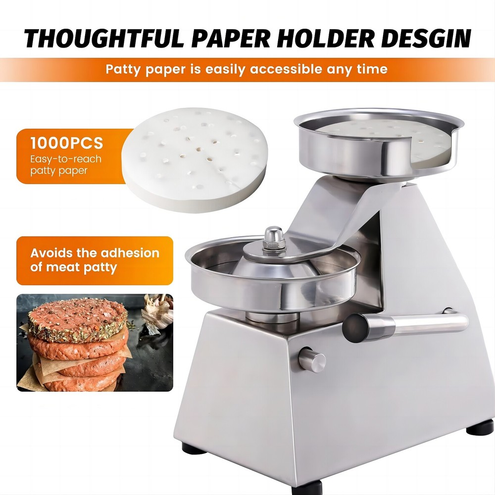 Clivia 4"- 5" Commercial Burger Press Maker Hamburger Patty Maker Machine