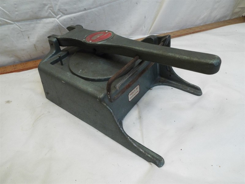 Vintage Art Deco HollMatic Holly Jr Hamburger 5" Patty Mold Press Machine Burger gallery