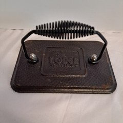 Lodge LGP3 Rectangular Cast Iron Grill Press, 6.75-inch x 4.5-inch