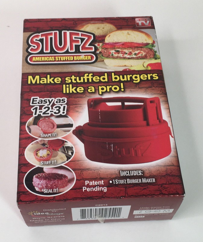 Stufz Stuffed Burger Press - Hamburger Patty Maker - As Seen On TV - New! gallery