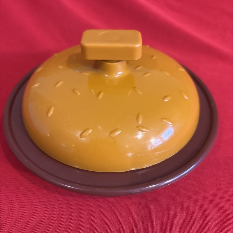Charcoal Companion Burger Press Medium 5 in Brown Orange Plastic Dishwasher Safe gallery