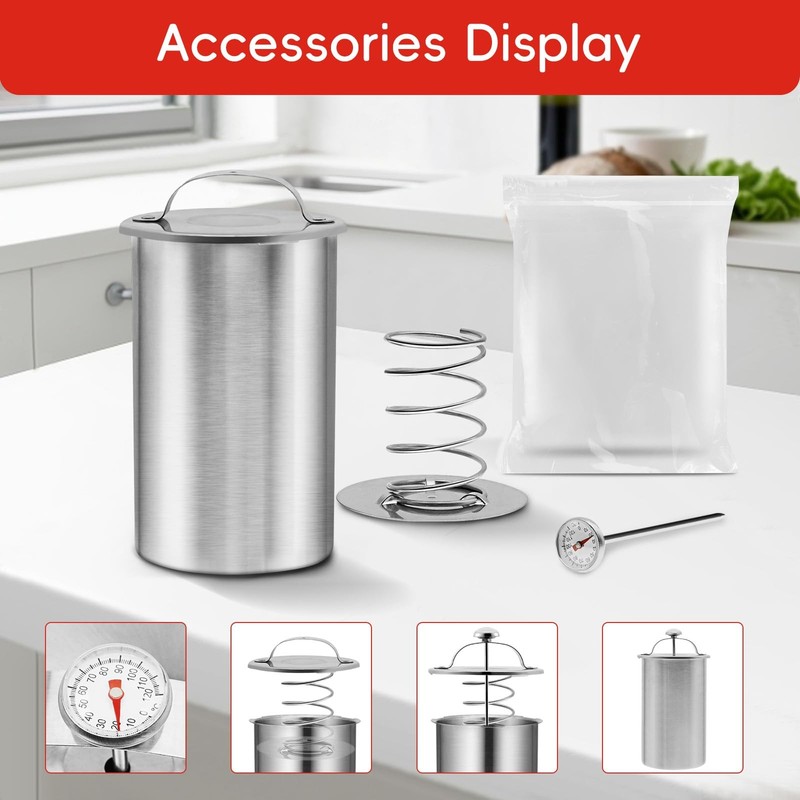 MASTER FENG Meat Press Mold for Deli Meats 7.992 x 4.882 x 4.803, Silver gallery