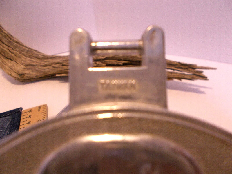 Vtg Hamburger Press / Vegetarian Burger Maker w Chef Design & Denim Potholder gallery