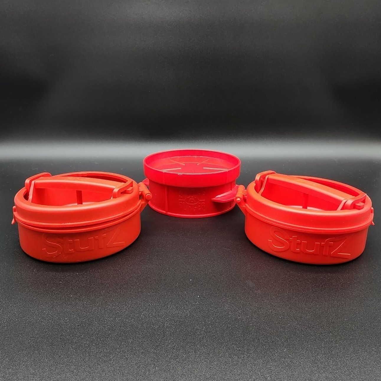 StufZ and Stuff a Burger Press Red Lot of 3 Stuffed Patty Maker BBQ Kitchen Tool gallery