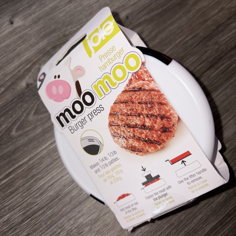 Joie Moo Moo Burger Press NIP Whimsical gallery