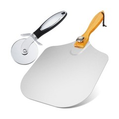 Pizza Peel 12 x 14inches, Pizza Paddle Pizza Spatula Shovel Pizza Cutter, Piz…