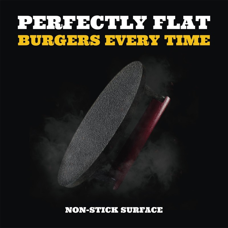 Ian's Burger Press - 6.5" - Red Handle, - - Handle gallery