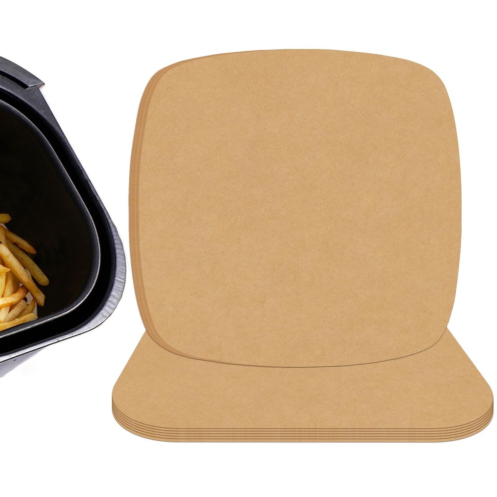 Air Fryer Liners Disposable Parchment Paper Sheets, 8 Inch 8inch, Unbleached