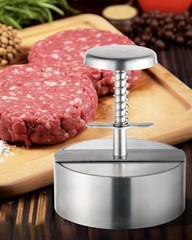 stainless steel burger press 3.14in(8cm) Hamburger patty Maker – Heavy duty