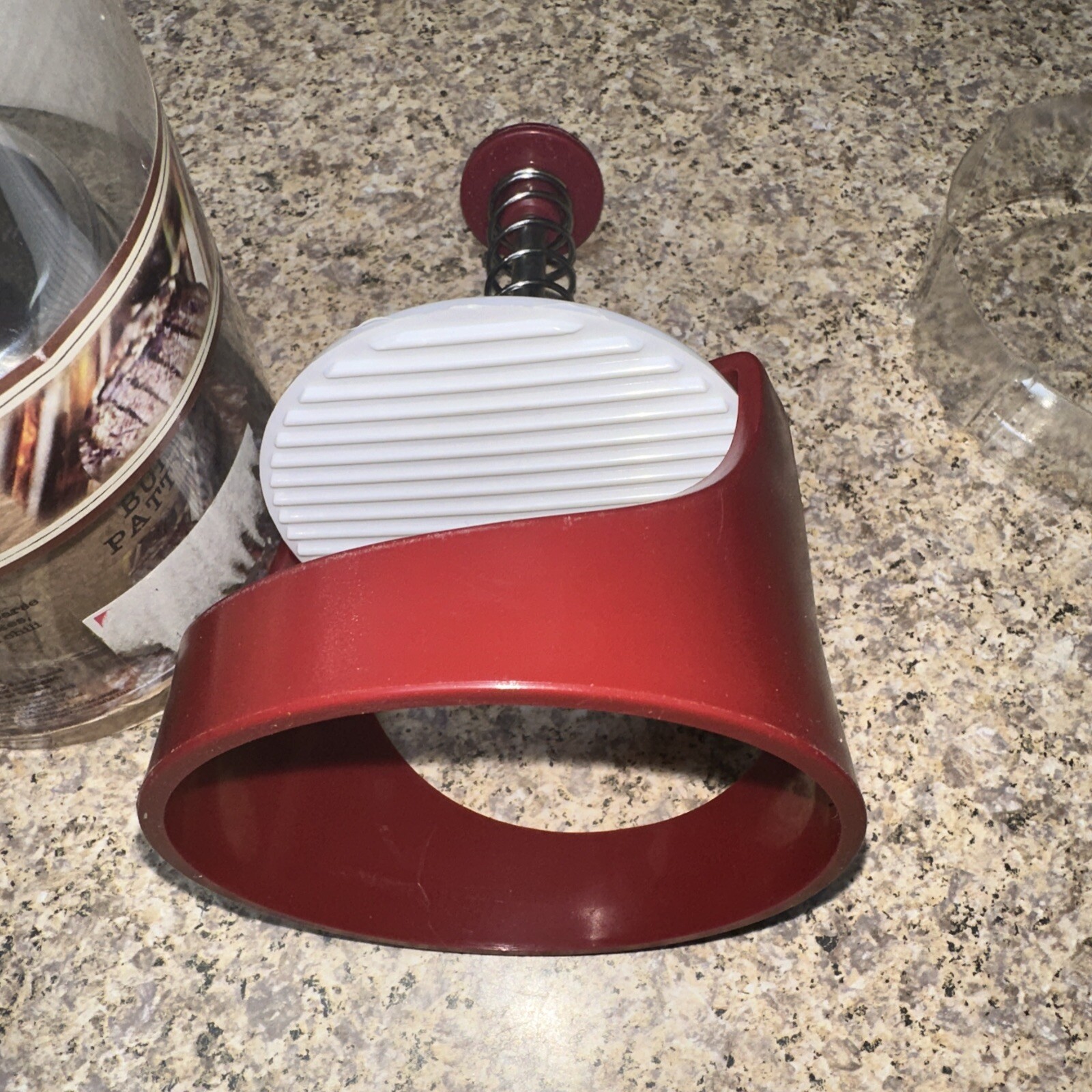 Plastic Adjustable Hamburger Press & Patty Maker Non-Stick Spring Rub Grill gallery