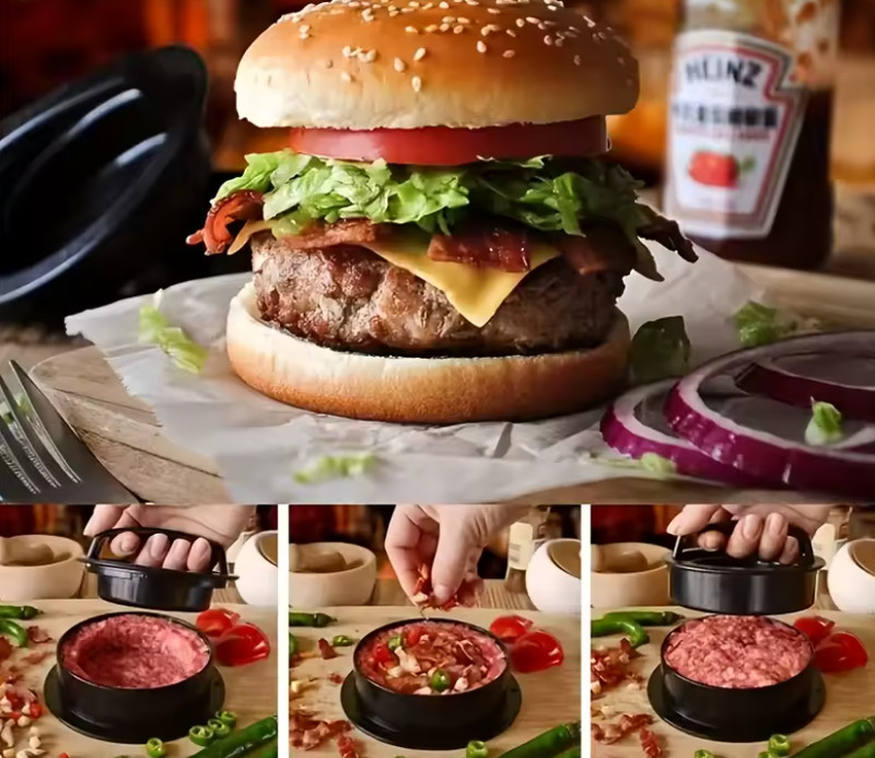 Non-Stick Burger Press Mold – Hamburger Patty Maker for Home Kitchen gallery