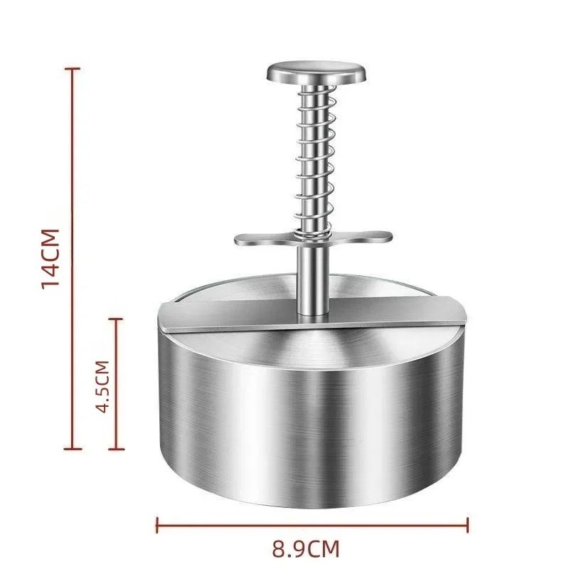 Hamburger Meat Press Patty Maker 304 Stainless Steel round Non-Stick Thickness A gallery