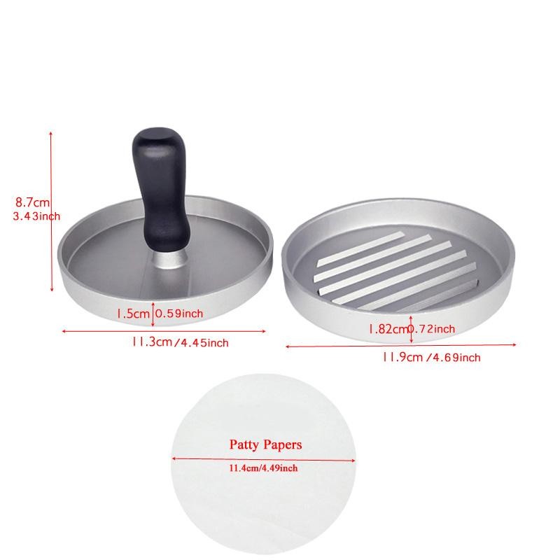 Aluminum Non‑stick Burger Press – Easy Patty Maker Mold for Perfect Burgers gallery